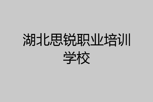 湖北思锐职业培训学校