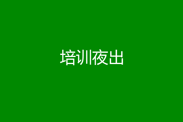 培训夜出