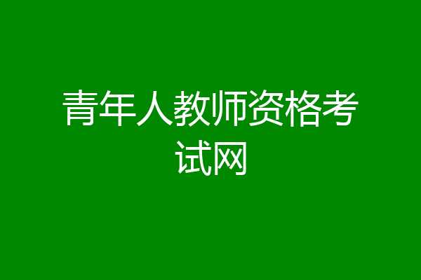 青年人教师资格考试网