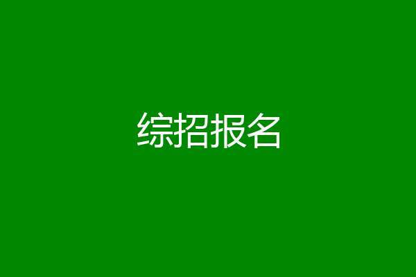 综招报名