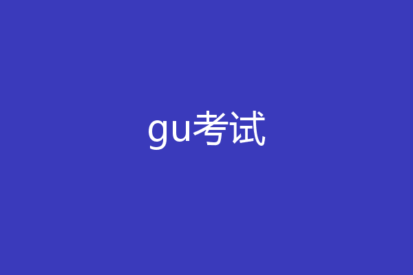gu考试