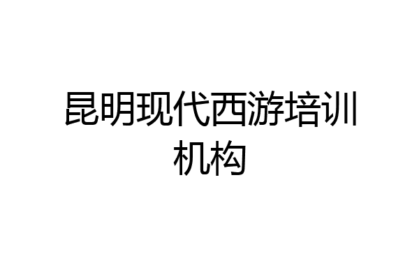 昆明现代西游培训机构