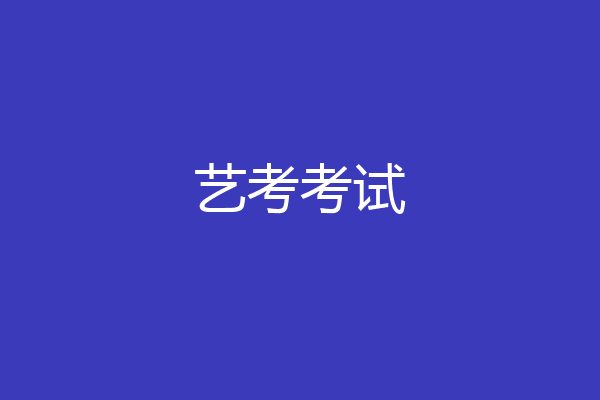 艺考考试