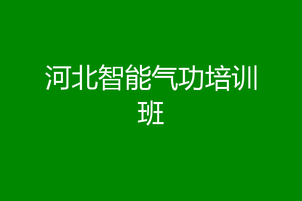 河北智能气功培训班