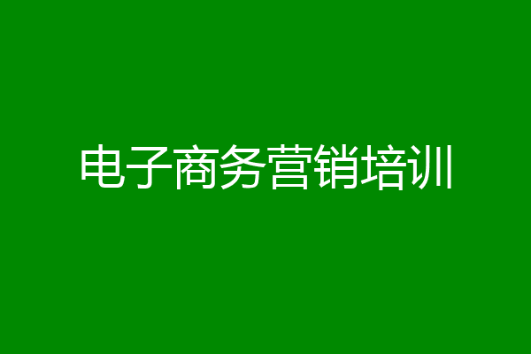 电子商务营销培训