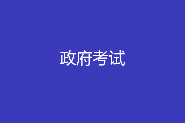 政府考试