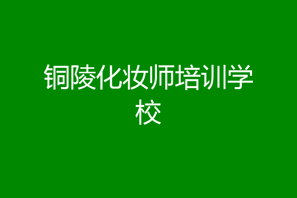 铜陵化妆师培训学校