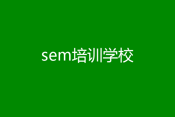 sem培训学校