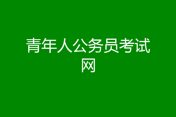 青年人公务员考试网