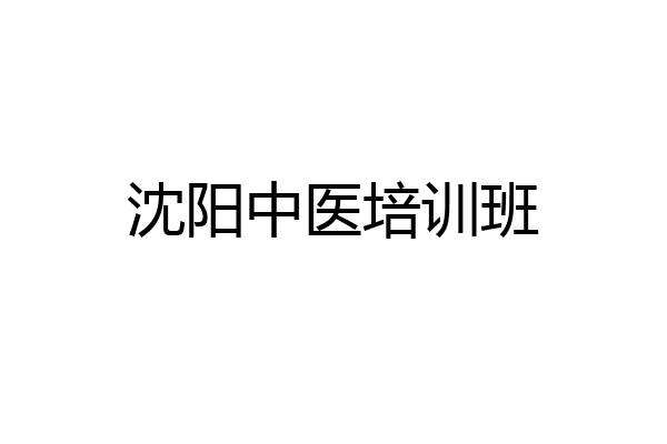 沈阳中医培训班