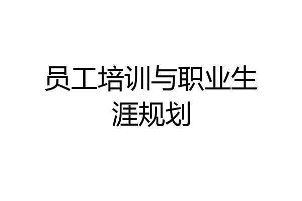 员工培训与职业生涯规划