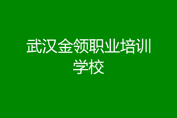 武汉金领职业培训学校