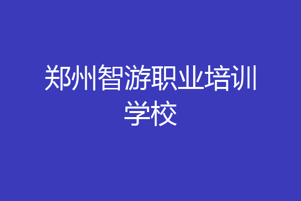 郑州智游职业培训学校