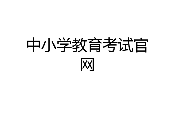 中小学教育考试官网