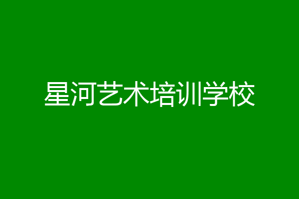 星河艺术培训学校
