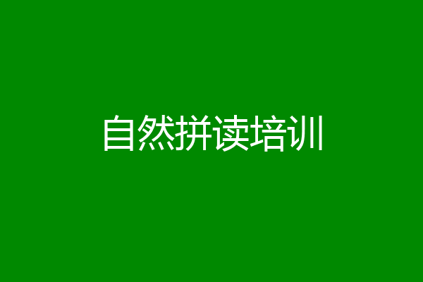 自然拼读培训