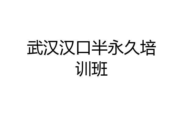 武汉汉口半永久培训班