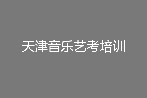 天津音乐艺考培训