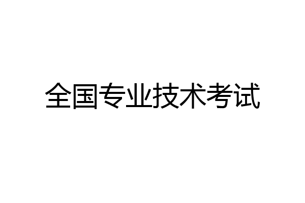 全国专业技术考试