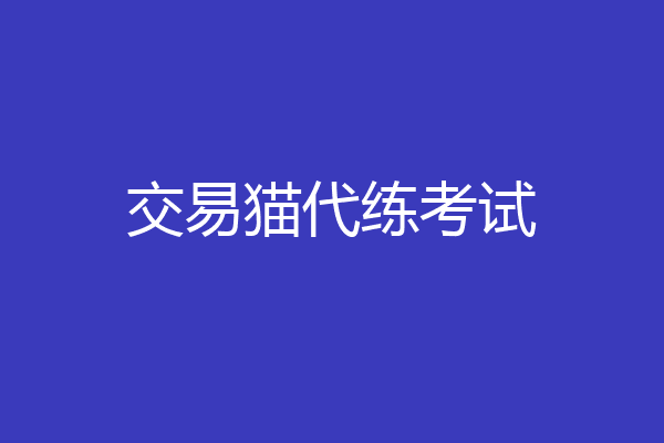交易猫代练考试