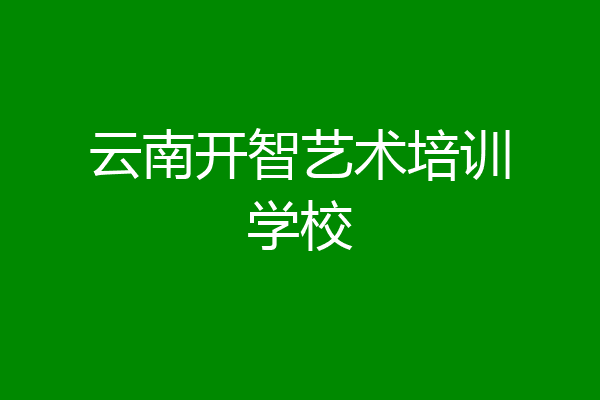 云南开智艺术培训学校