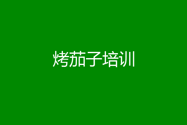 烤茄子培训