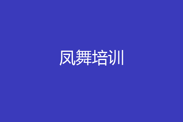 凤舞培训