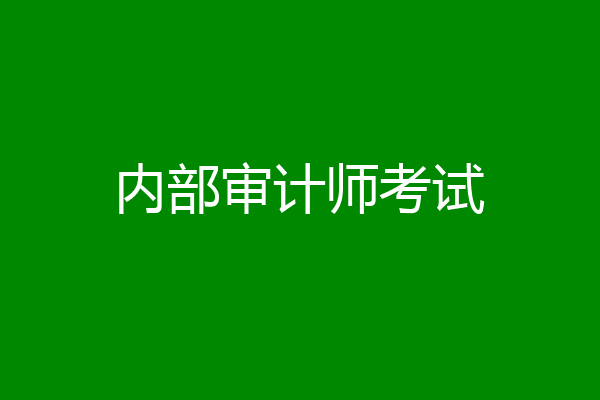 内部审计师考试