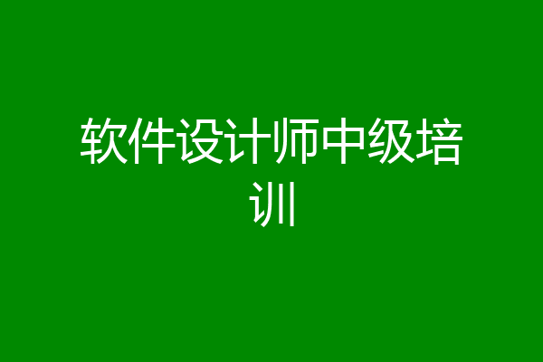 软件设计师中级培训