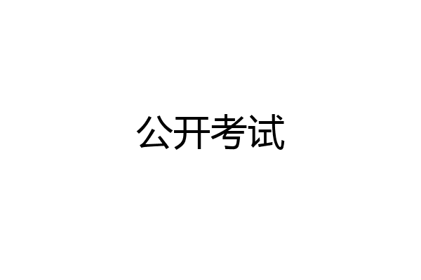 公开考试