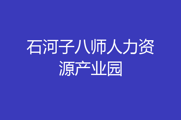 石河子八师人力资源产业园