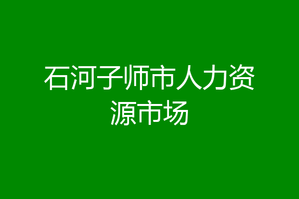 石河子师市人力资源市场