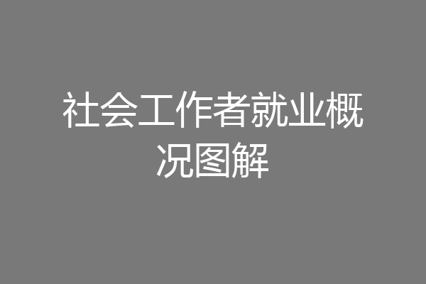 社会工作者就业概况图解