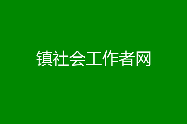 镇社会工作者网