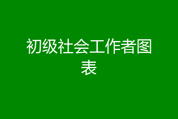 初级社会工作者图表