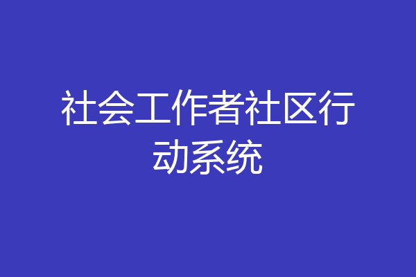 社会工作者社区行动系统