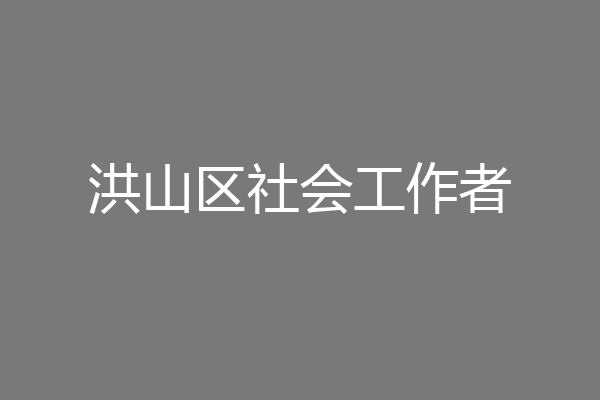 洪山区社会工作者