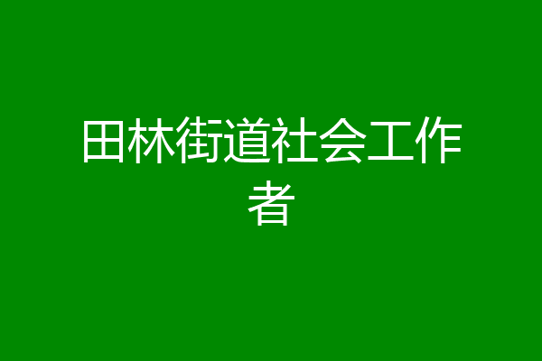 田林街道社会工作者