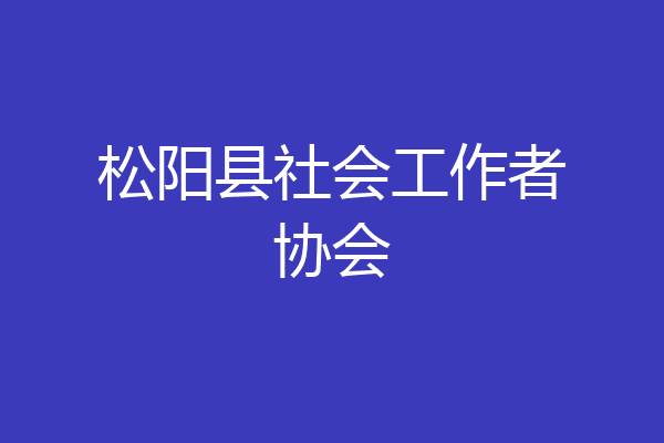 松阳县社会工作者协会