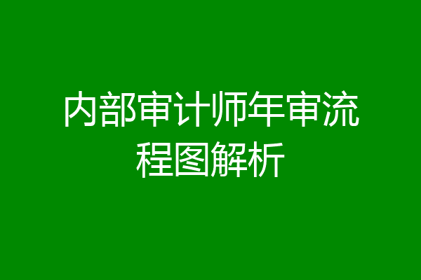 内部审计师年审流程图解析