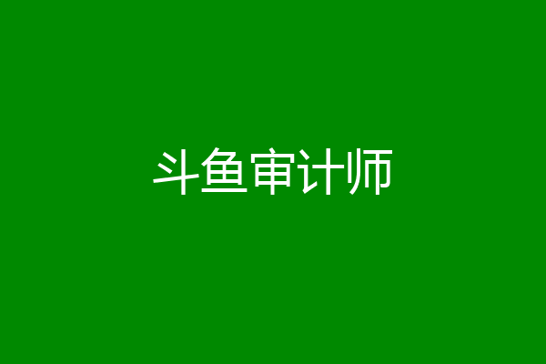 斗鱼审计师
