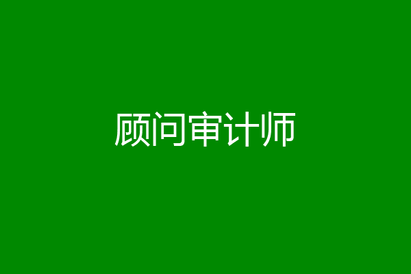顾问审计师
