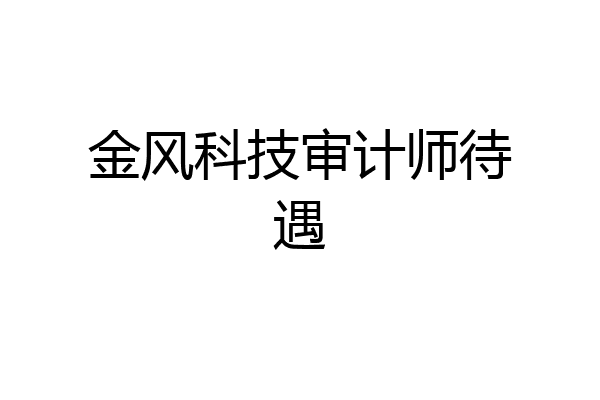 金风科技审计师待遇
