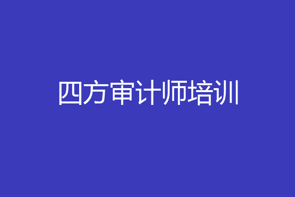 四方审计师培训
