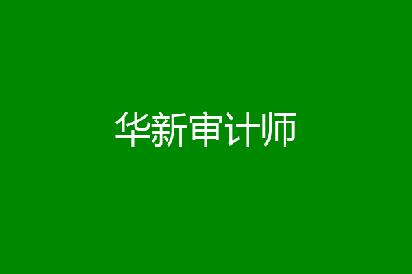 华新审计师