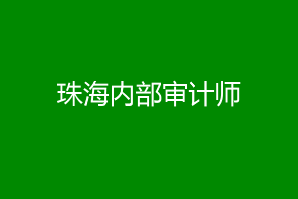 珠海内部审计师
