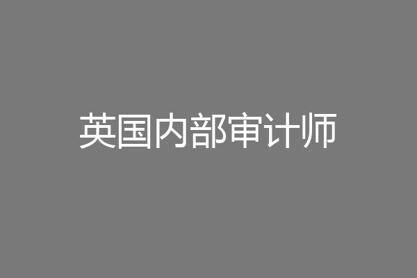 英国内部审计师