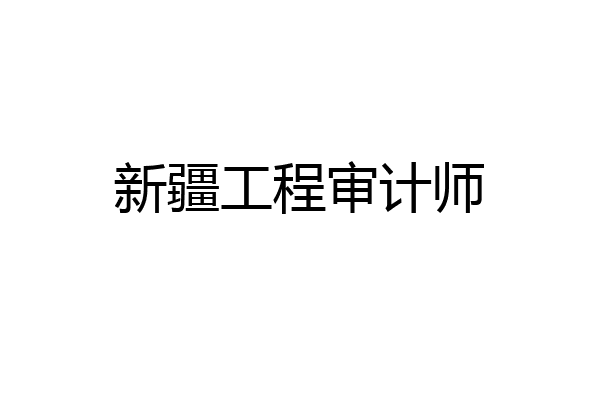 新疆工程审计师