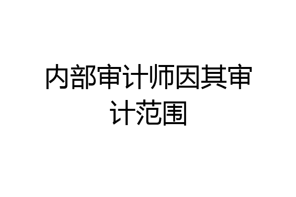 内部审计师因其审计范围
