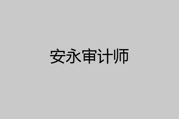安永审计师